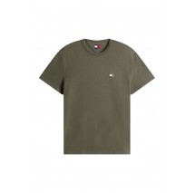 TOMMY JEANS REG BADGE TEE EXT T-SHIRT ΜΠΛΟΥΖΑ ΑΝΔΡΙΚΗ KHAKI