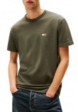 TOMMY JEANS REG BADGE TEE EXT T-SHIRT ΜΠΛΟΥΖΑ ΑΝΔΡΙΚΗ KHAKI