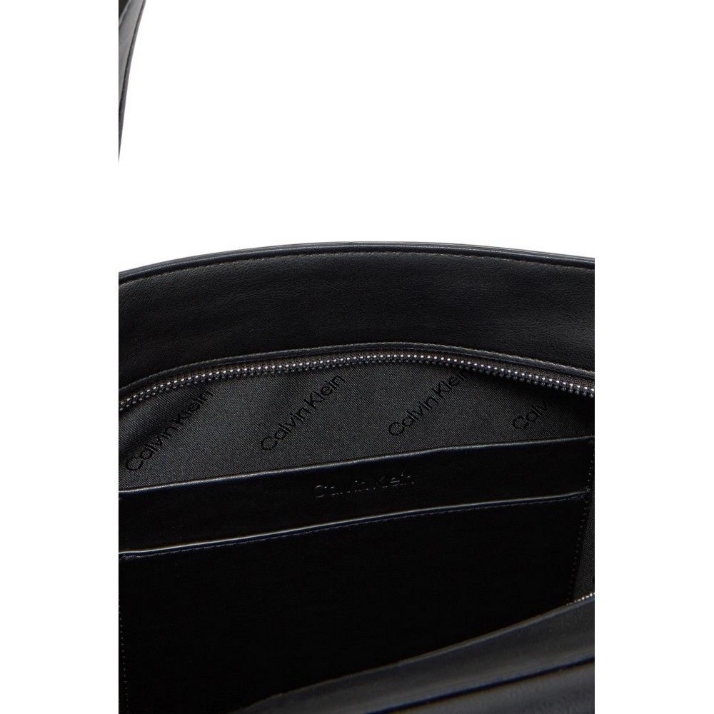 CALVIN KLEIN RE-LOCK MEDIUM SHOPPER ΤΣΑΝΤΑ ΓΥΝΑΙΚΕΙΑ BLACK