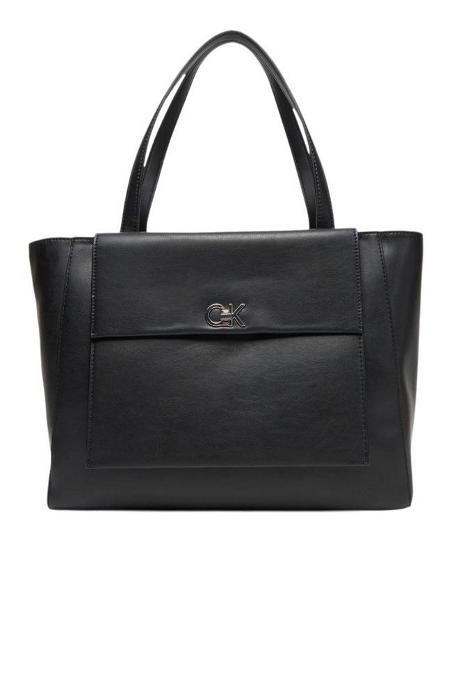CALVIN KLEIN RE-LOCK MEDIUM SHOPPER ΤΣΑΝΤΑ ΓΥΝΑΙΚΕΙΑ BLACK