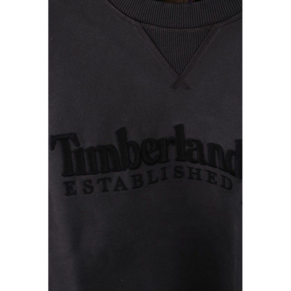TIMBERLAND 1973 EMBROIDERED LOGO BB ΦΟΥΤΕΡ ΜΠΛΟΥΖΑ ΑΝΔΡΙΚΗ WASHED BLACK