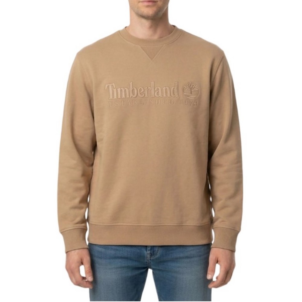 TIMBERLAND 1973 EMBROIDERED LOGO BB ΦΟΥΤΕΡ ΜΠΛΟΥΖΑ ΑΝΔΡΙΚΗ BEIGE