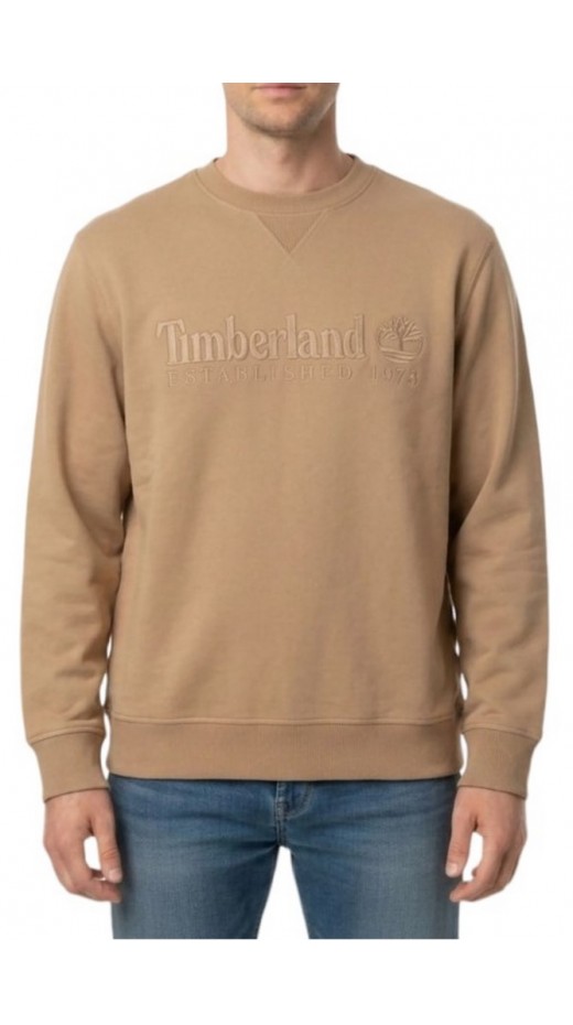 TIMBERLAND 1973 EMBROIDERED LOGO BB ΦΟΥΤΕΡ ΜΠΛΟΥΖΑ ΑΝΔΡΙΚΗ BEIGE