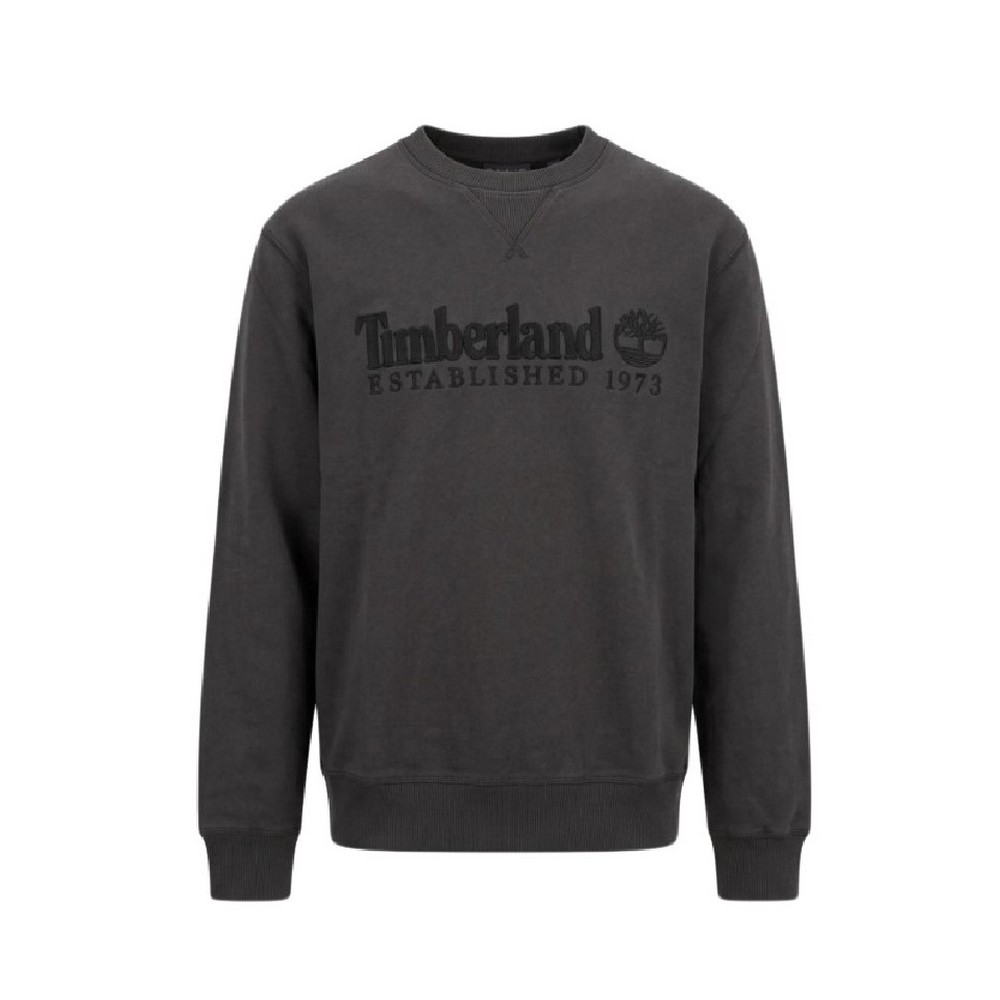 TIMBERLAND 1973 EMBROIDERED LOGO BB ΦΟΥΤΕΡ ΜΠΛΟΥΖΑ ΑΝΔΡΙΚΗ WASHED BLACK