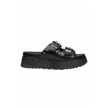 CULT JANIS  BLACK/SILVER WITH STUDS ΠΑΝΤΟΦΛΑ ΓΥΝΑΙΚΕΙΑ BLACK