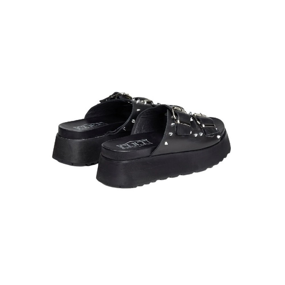 CULT JANIS  BLACK/SILVER WITH STUDS ΠΑΝΤΟΦΛΑ ΓΥΝΑΙΚΕΙΑ BLACK