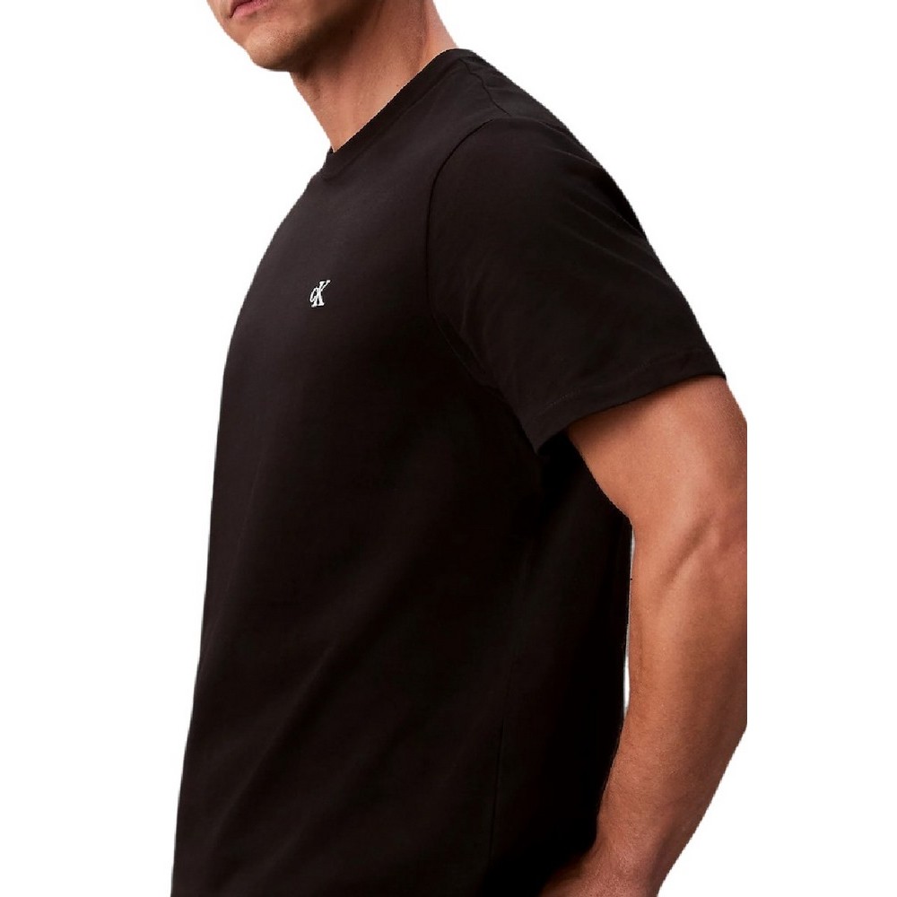CALVIN KLEIN JEANS SS MONOGRAM 20S EASY TEE T-SHIRT ΜΠΛΟΥΖΑ ΑΝΔΡΙΚΗ BLACK