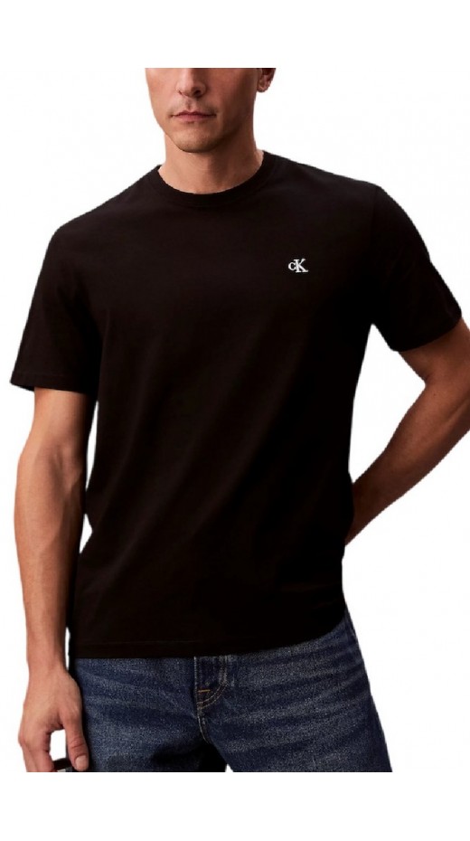 CALVIN KLEIN JEANS MONOGRAM 20S EASY TEE T-SHIRT ΜΠΛΟΥΖΑ ΑΝΔΡΙΚΗ BLACK