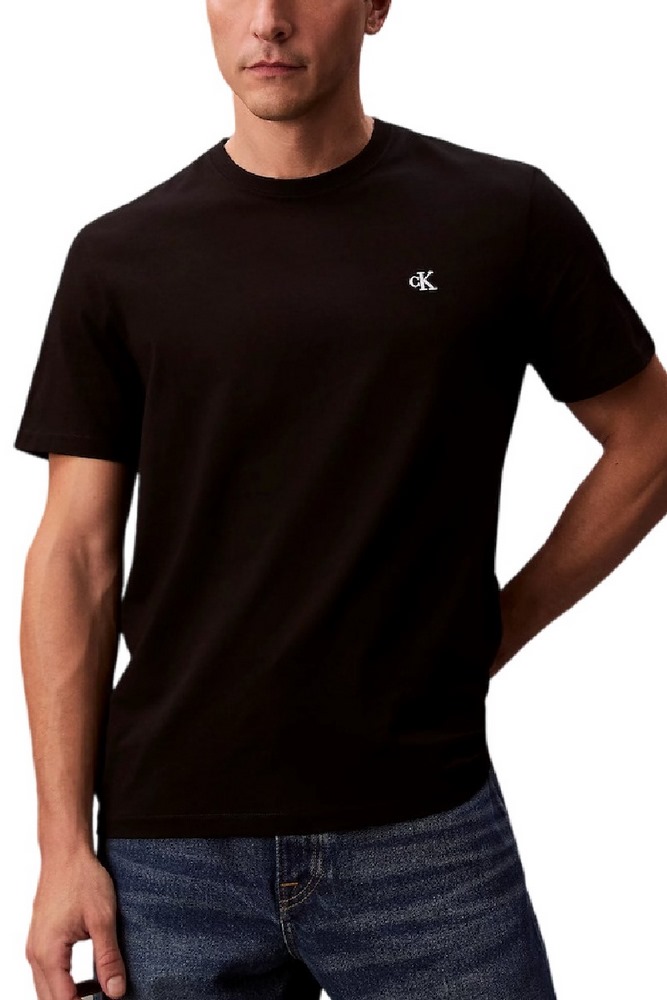 CALVIN KLEIN JEANS SS MONOGRAM 20S EASY TEE T-SHIRT ΜΠΛΟΥΖΑ ΑΝΔΡΙΚΗ BLACK
