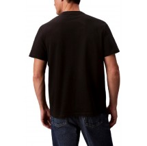 CALVIN KLEIN JEANS SS MONOGRAM 20S EASY TEE T-SHIRT ΜΠΛΟΥΖΑ ΑΝΔΡΙΚΗ BLACK
