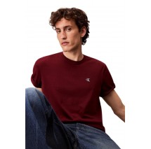 CALVIN KLEIN JEANS SS MONOGRAM 20S EASY TEE T-SHIRT ΜΠΛΟΥΖΑ ΑΝΔΡΙΚΗ BORDEAUX