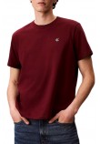 CALVIN KLEIN JEANS SS MONOGRAM 20S EASY TEE T-SHIRT ΜΠΛΟΥΖΑ ΑΝΔΡΙΚΗ BORDEAUX