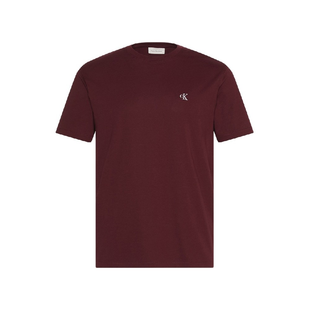 CALVIN KLEIN JEANS SS MONOGRAM 20S EASY TEE T-SHIRT ΜΠΛΟΥΖΑ ΑΝΔΡΙΚΗ BORDEAUX