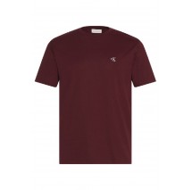 CALVIN KLEIN JEANS SS MONOGRAM 20S EASY TEE T-SHIRT ΜΠΛΟΥΖΑ ΑΝΔΡΙΚΗ BORDEAUX