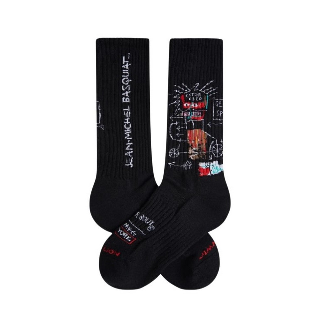 JIMMY LION ATHLETIC BASQULAT GEM SPA SOCKS UNISEX ΚΑΛΤΣΕΣ BLACK