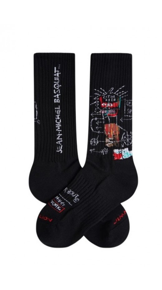 JIMMY LION ATHLETIC BASQULAT GEM SPA SOCKS UNISEX ΚΑΛΤΣΕΣ BLACK