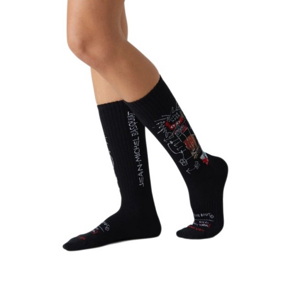 JIMMY LION ATHLETIC BASQULAT GEM SPA SOCKS UNISEX ΚΑΛΤΣΕΣ BLACK