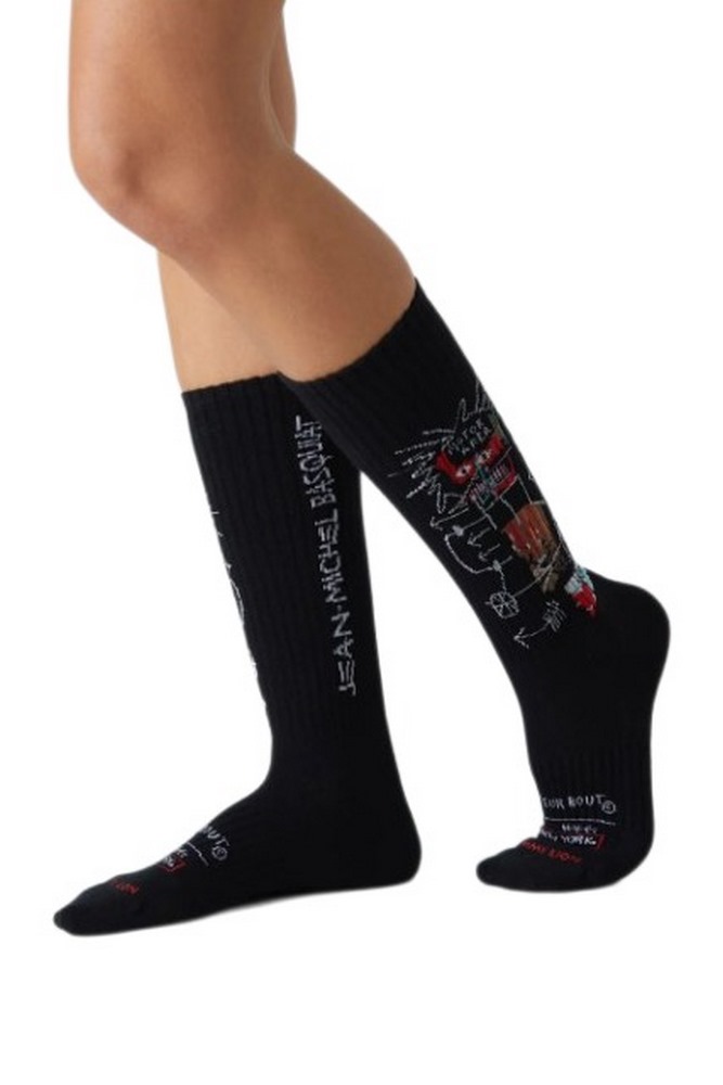 JIMMY LION ATHLETIC BASQULAT GEM SPA SOCKS UNISEX ΚΑΛΤΣΕΣ BLACK