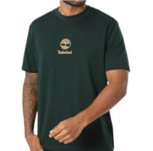 TIMBERLAND PRINT STACK LOGO SHORT T-SHIRT ΜΠΛΟΥΖΑ ΑΝΔΡΙΚΗ DARK GREEN
