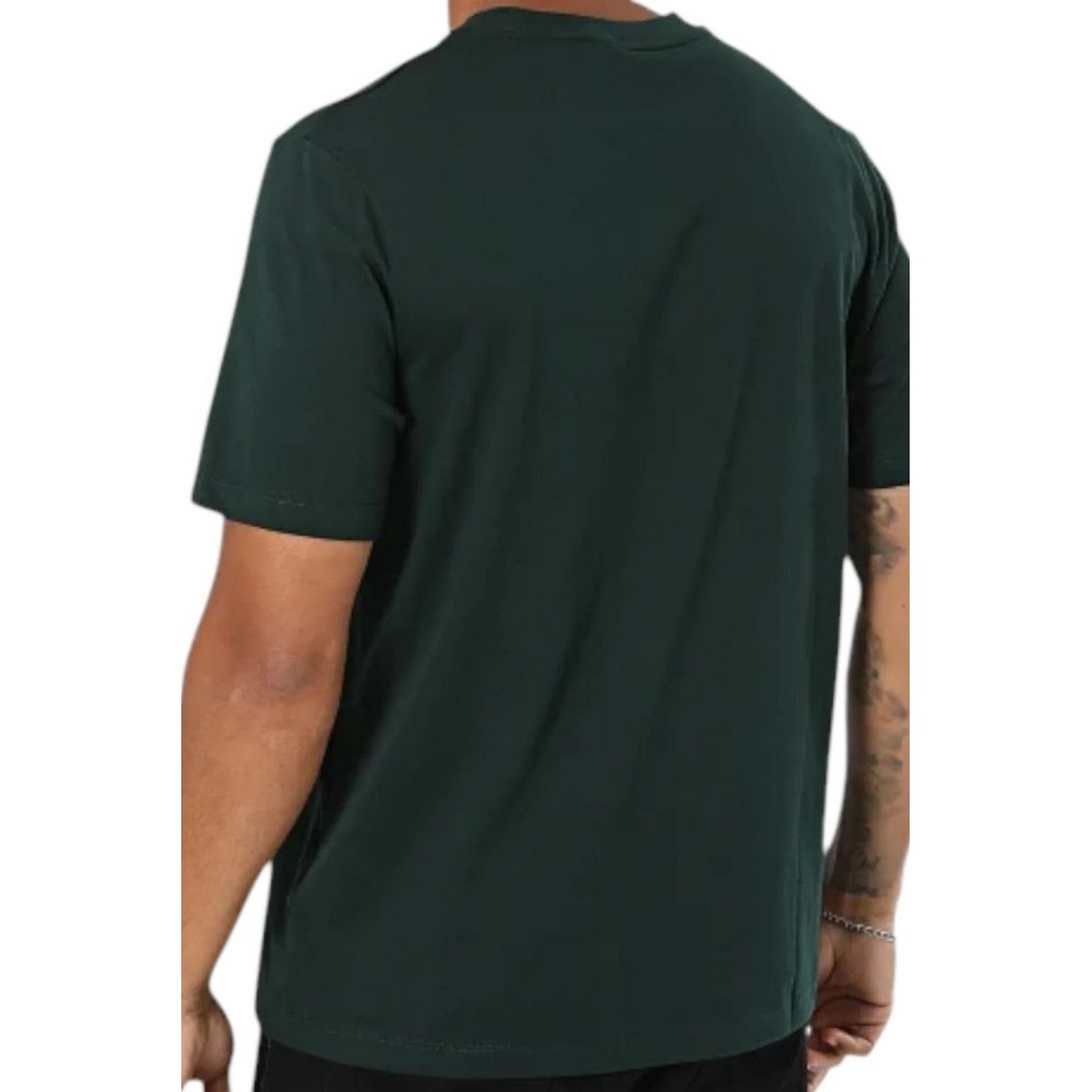 TIMBERLAND PRINT STACK LOGO SHORT T-SHIRT ΜΠΛΟΥΖΑ ΑΝΔΡΙΚΗ DARK GREEN