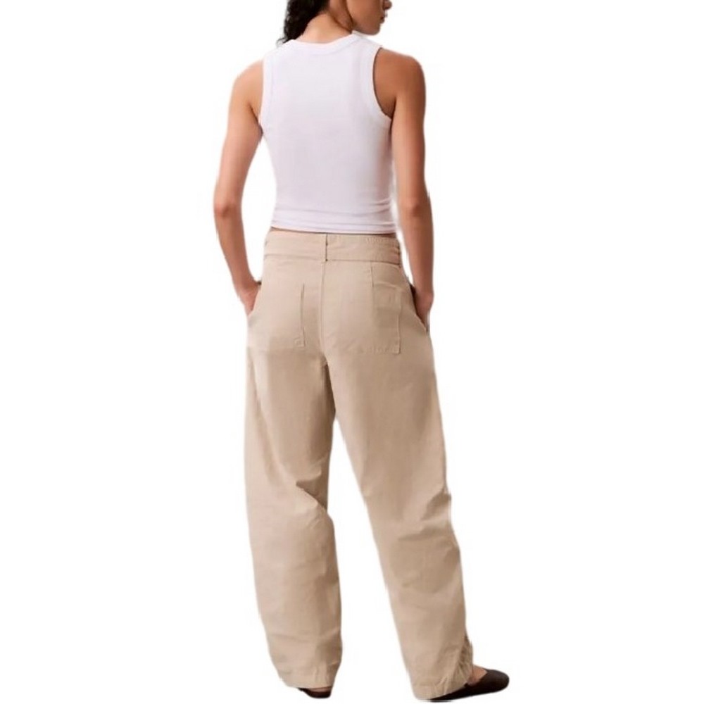 CALVIN KLEIN JEANS COTTON SEAMED PANT ΠΑΝΤΕΛΟΝΙ ΓΥΝΑΙΚΕΙΟ BEIGE