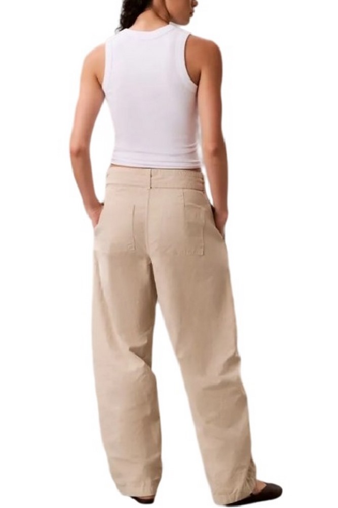 CALVIN KLEIN JEANS COTTON SEAMED PANT ΠΑΝΤΕΛΟΝΙ ΓΥΝΑΙΚΕΙΟ BEIGE