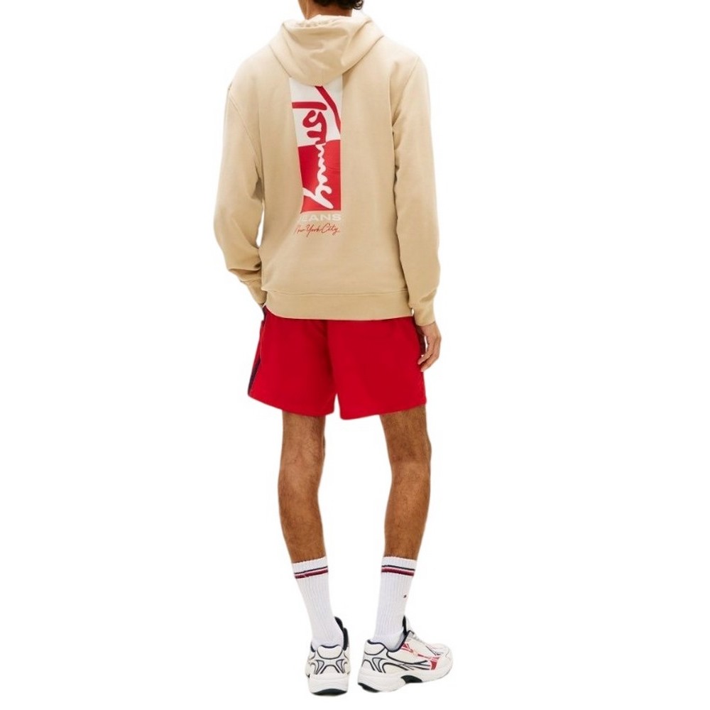 TOMMY JEANS REG SIGN BACKPRINT HOOD EXT ΦΟΥΤΕΡ ΑΝΔΡΙΚΟ GOLD