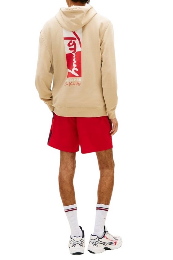 TOMMY JEANS REG SIGN BACKPRINT HOOD EXT ΦΟΥΤΕΡ ΑΝΔΡΙΚΟ GOLD