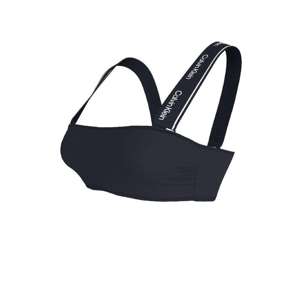 CALVIN KLEIN REMOVABLE STRAPS BANDEAU ΜΑΓΙΟ ΓΥΝΑΙΚΕΙΟ NAVY