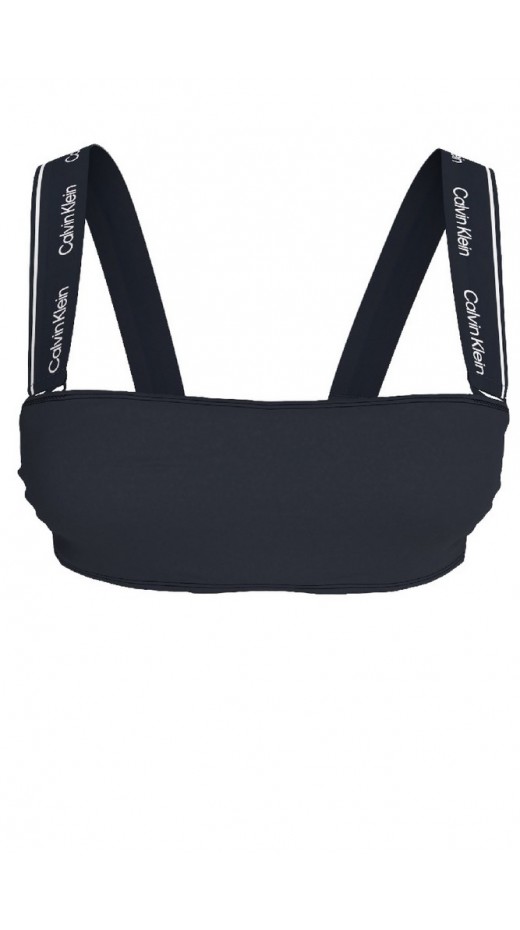 CALVIN KLEIN REMOVABLE STRAPS BANDEAU ΜΑΓΙΟ ΓΥΝΑΙΚΕΙΟ NAVY
