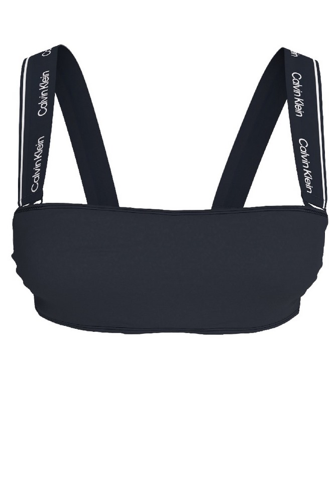 CALVIN KLEIN REMOVABLE STRAPS BANDEAU ΜΑΓΙΟ ΓΥΝΑΙΚΕΙΟ NAVY