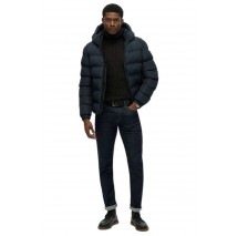 SUPERDRY SDCD HOODED SPORTS PUFFER JACKET ΜΠΟΥΦΑΝ ΑΝΔΡΙΚΟ NAVY