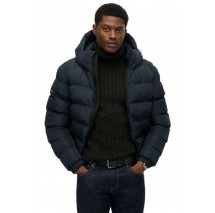 SUPERDRY SDCD HOODED SPORTS PUFFER JACKET ΜΠΟΥΦΑΝ ΑΝΔΡΙΚΟ NAVY