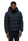 SUPERDRY D1 SDSW HOODED SPORTS PUFFER JACKET ΜΠΟΥΦΑΝ ΑΝΔΡΙΚΟ NAVY