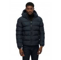 SUPERDRY SDCD HOODED SPORTS PUFFER JACKET ΜΠΟΥΦΑΝ ΑΝΔΡΙΚΟ NAVY