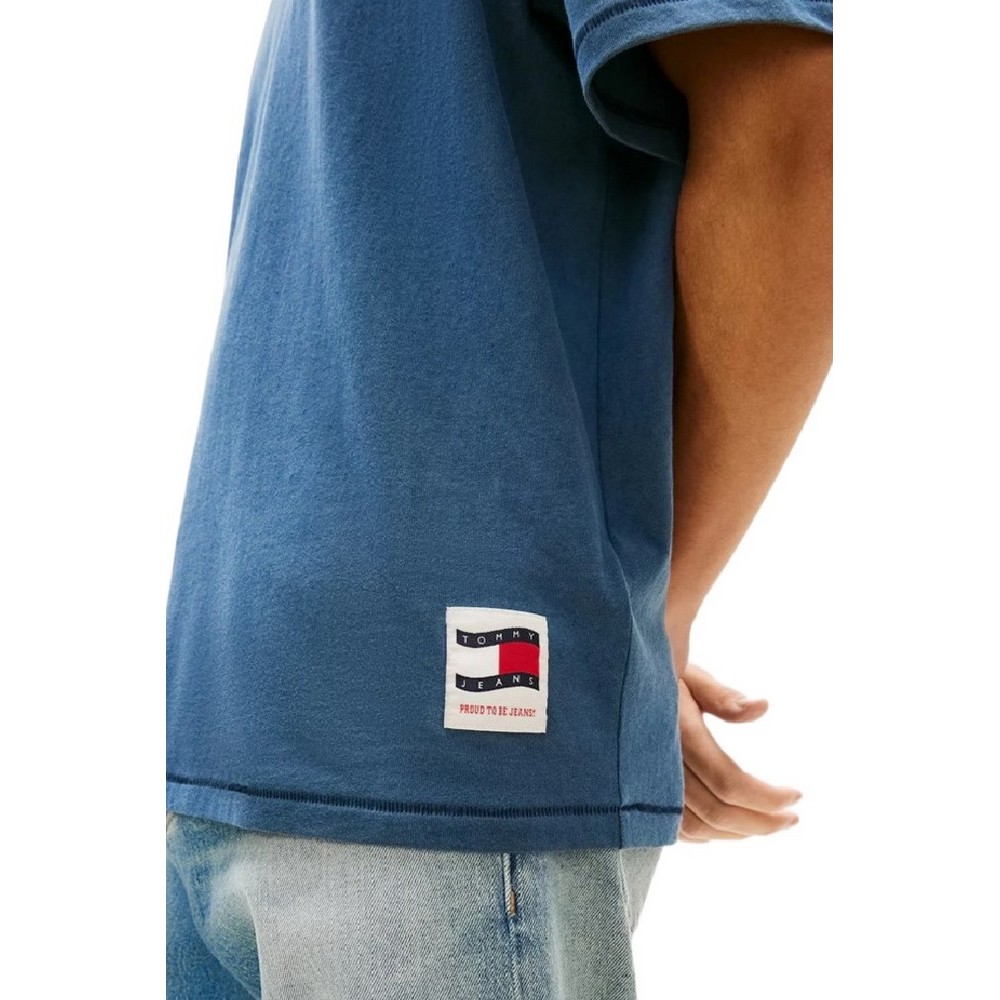 TOMMY JEANS 90S WAVING FLAG T-SHIRT ΜΠΛΟΥΖΑ ΑΝΔΡΙΚΗ NAVY