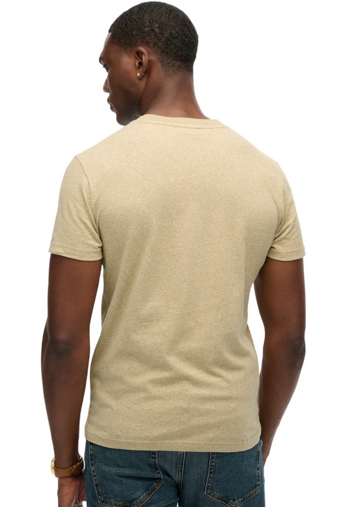 SUPERDRY ESSENTIAL LOGO EMB T-SHIRT ΜΠΛΟΥΖΑ ΑΝΔΡΙΚΗ TAN