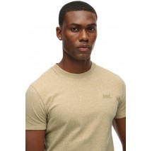 SUPERDRY ESSENTIAL LOGO EMB T-SHIRT ΜΠΛΟΥΖΑ ΑΝΔΡΙΚΗ TAN