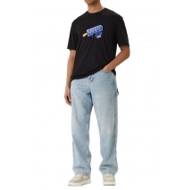 HUGO BOSS JERSEY NOGLASY T-SHIRT ΜΠΛΟΥΖΑ ΑΝΔΡΙΚΗ BLACK