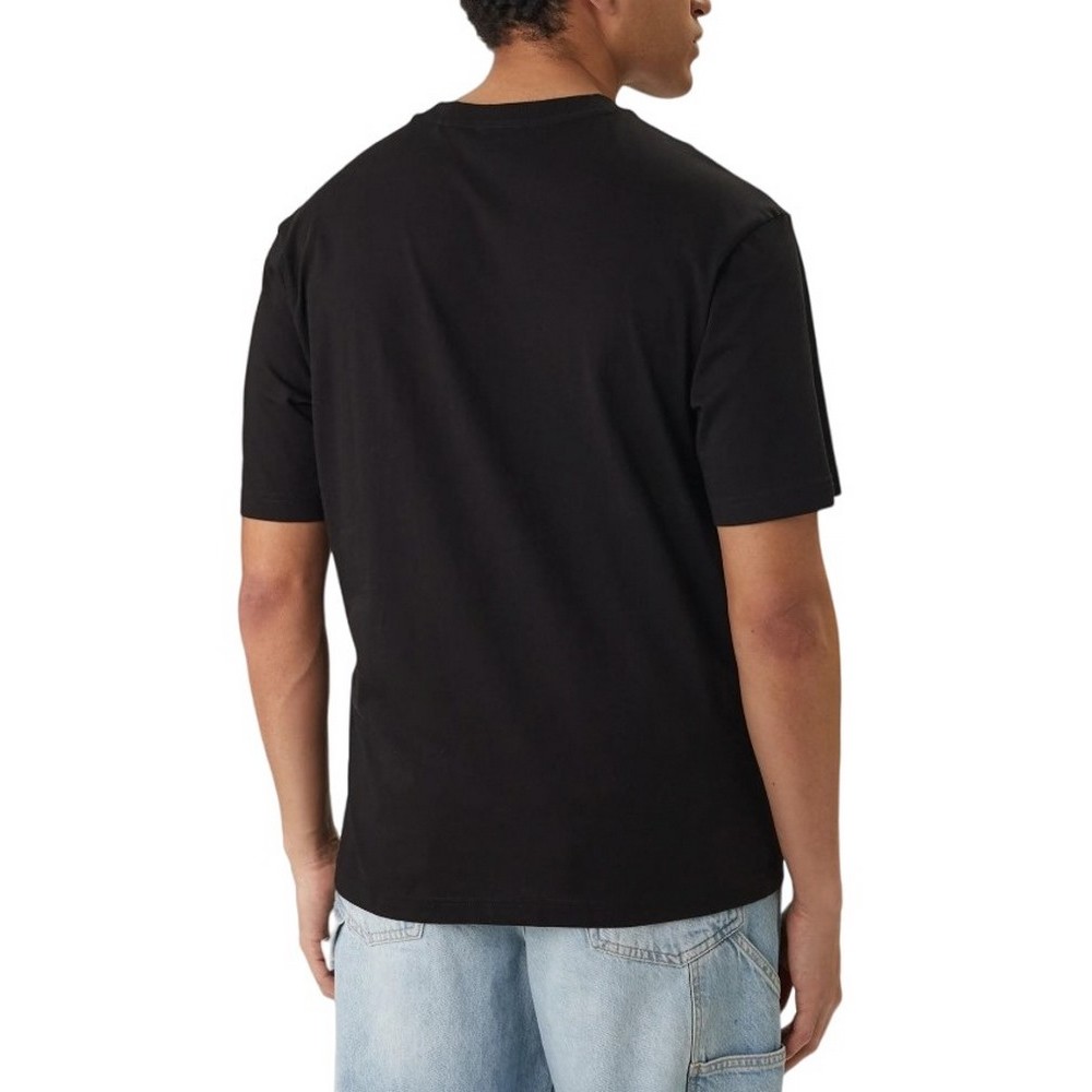 HUGO BOSS JERSEY NOGLASY T-SHIRT ΜΠΛΟΥΖΑ ΑΝΔΡΙΚΗ BLACK