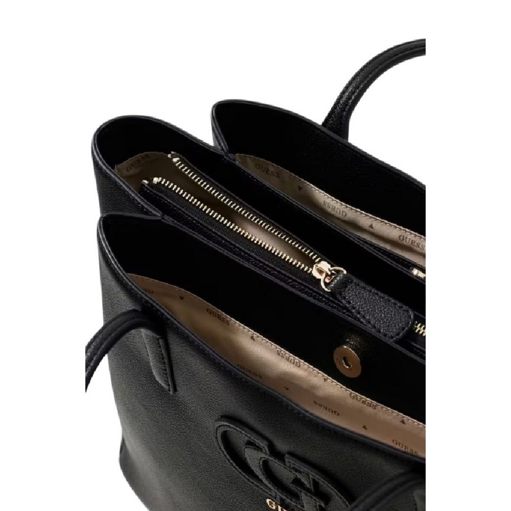 GUESS ISOLA MULTI COMP TOTE ΤΣΑΝΤΑ ΓΥΝΑΙΚΕΙΑ BLACK