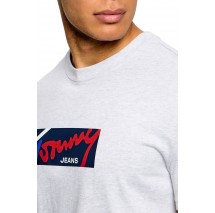 TOMMY JEANS REG SIGNATURE T-SHIRT ΜΠΛΟΥΖΑ ΑΝΔΡΙΚΗ GREY