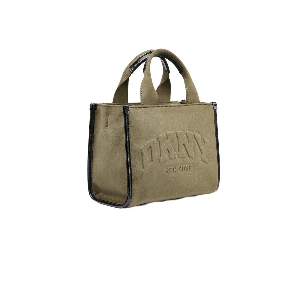 DKNY HADLEE SM TOTE HANDBAG ΤΣΑΝΤΑ ΓΥΝΑΙΚΕΙΑ MILITARY GREEN