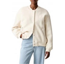 GUESS AZHA SHERPA BOMBER ΜΠΟΥΦΑΝ ΓΥΝΑΙΚΕΙΟ ECRU