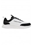 CALVIN KLEIN LIGHT EVA RUNN ESS LACEUP NY-SU ΠΑΠΟΥΤΣΙ ΑΝΔΡΙΚΟ BLACK/WHITE