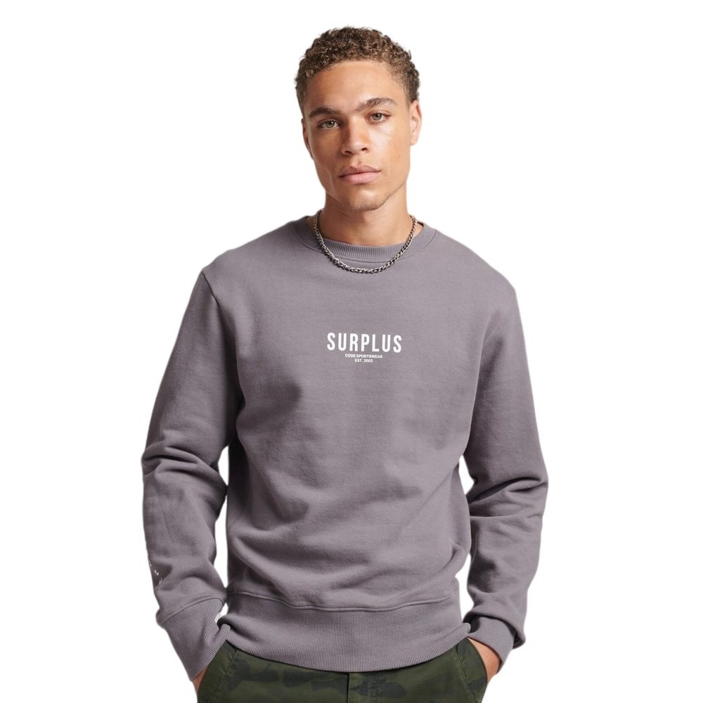 ΜΠΛΟΥΖΑ ΦΟΥΤΕΡ D2 CODE SURPLUS LOOSE ΑΝΔΡΙΚΗ SUPERDRY GREY