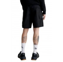 CALVIN KLEIN JEANS WASHED CARGO WOVEN SHORT ΒΕΡΜΟΥΔΑ ΑΝΔΡΙΚΗ BLACK