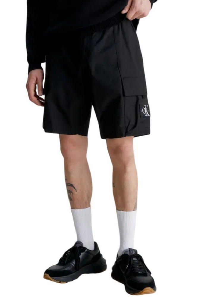 CALVIN KLEIN JEANS WASHED CARGO WOVEN SHORT ΒΕΡΜΟΥΔΑ ΑΝΔΡΙΚΗ BLACK
