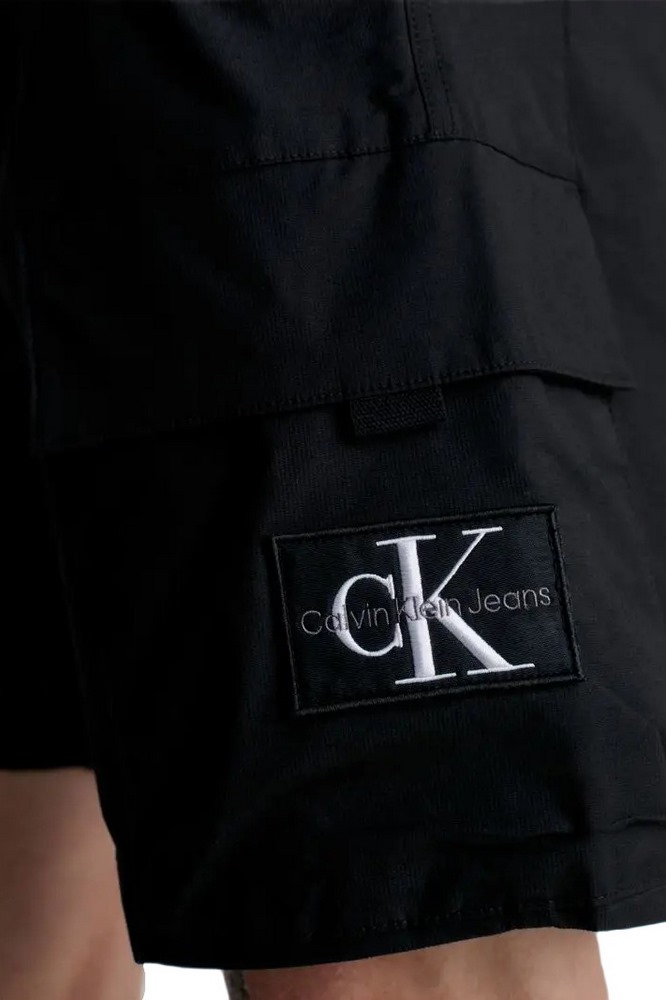 CALVIN KLEIN JEANS WASHED CARGO WOVEN SHORT ΒΕΡΜΟΥΔΑ ΑΝΔΡΙΚΗ BLACK