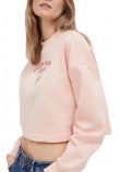 CALVIN KLEIN JEANS VARSITY LOGO CREWNECK ΜΠΛΟΥΖΑ ΦΟΥΤΕΡ ΓΥΝΑΙΚΕΙΑ PINK